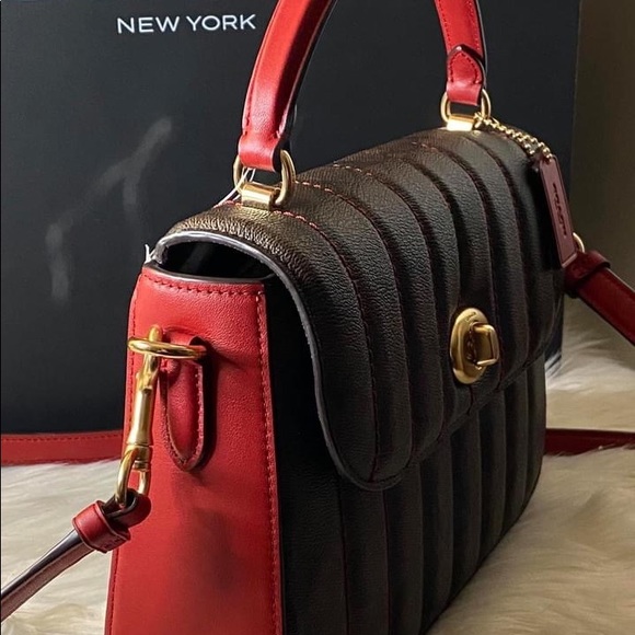 💰SOLD - C5645 - Coach Marlie Top Handle Satchel in Signature - Picture 3 of 12